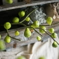 thumbnail image 3 of Artificial Fig Fruit Stem 30" Tall Silk Branch, 3 of 15