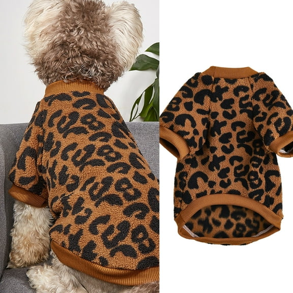 Dengjunhu Pet Clothes Creative Pattern Wear Resistant Polyester Puppy Round Neck 2-legged Pullover Pet Supplies for Autumn