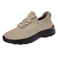 thumbnail image 2 of AUDeals Women Non Slip Sneakers, Breathable Lightweight Walking Shoes, Casual Shoes for Travel and Work (Khaki, 6), 2 of 7