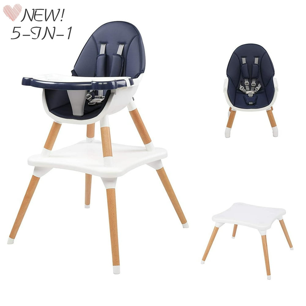 Winado 5in1 Wooden High Chair Booster Seats,Convertible Kids Table