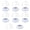 8Pcs-transparent, variant on 2Sets Bottle Rings and Caps for Philips Avent Natural Bottles, Replacement Screw Ring Collars