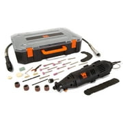 WEN 1-Amp Variable Speed Rotary Tool, 100+ Accessories, Carrying Case And Flex Shaft