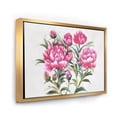 thumbnail image 3 of Designart 'Purple Peonies Flowers' Traditional Framed Canvas Wall Art Print, 3 of 5