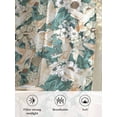 thumbnail image 6 of Sheer Curtains 108 Inches Long, Spring Flowers Semi Sheer Curtains Light Filtering Window Treatment, Vintage Chic Botanical Florals Birds Privacy Voile Drapes for Living Room Bedroom 52x108 Inch, 6 of 7