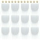 thumbnail image 1 of 12 piezas de bolas de madera precortadas para barba de gnomo, parches de tela de piel sintética para disfraz de enano blanco, 1 of 9