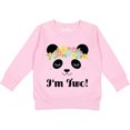 thumbnail image 2 of Inktastic 2nd Birthday Panda Face 2 Year Old Girl Toddler Sweatshirt, 2 of 4
