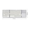 thumbnail image 2 of yeacher Foldable Bluetooth Keyboard with Touchpad Compatible with iOS/Mac OS - Multi Device Rechargeable Wireless Keyboard with Trackpad for iMac, iPad, iPad Pro, iPad Air, iPad Mini, iPhone, 2 of 7