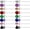 8-in-1 color, variant on 8 Pairs Anti Allergy Plastic Earrings for Sensitive Ears, Cubic Zirconia, Style E4486