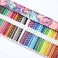 thumbnail image 3 of Pencil Case Canvas Roll Pouch Comestic Makeup Brush Case Pencil Curtain Bag Pattern, 3 of 5