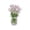 D, variant on Miniature Glass Flower Bouquet Ornament, Handcrafted Decorative Glass Flowers in Ribbed Vase for Home Office Desk Shelf Decor, Unique Collectible Gift, 2.36 Inches Tall,A