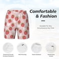 thumbnail image 5 of Lsque Mens Swim Trunks Floral Strawberr Pattern - Bathing Suit Compression Liner - Beach Swim Shorts Swimwear - (S-3XL) - Stretch Quick Dry -Medium, 5 of 9