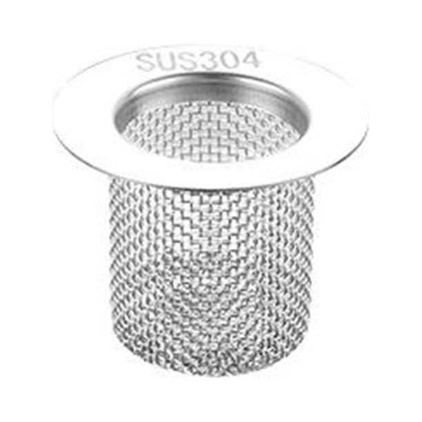 Filtro de desagüe de piso de acero inoxidable 304 | Drenaje rápido y prevención de obstrucciones | Recogedor de cabello y residuos | Antiolor e insectos | Colador para fregadero de baño y cocina
