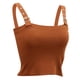 thumbnail image 5 of Chaleco básico informal Macarena para mujer con hombros descubiertos caqui Talla XL Macarena Camisas tops de las mujeres, 5 of 8