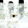 thumbnail image 4 of Heart Shape Created Black Diamond Ring with Diamond (8 mm) - Split Shank Ring, 14K Yellow Gold, US 5.50, 4 of 9