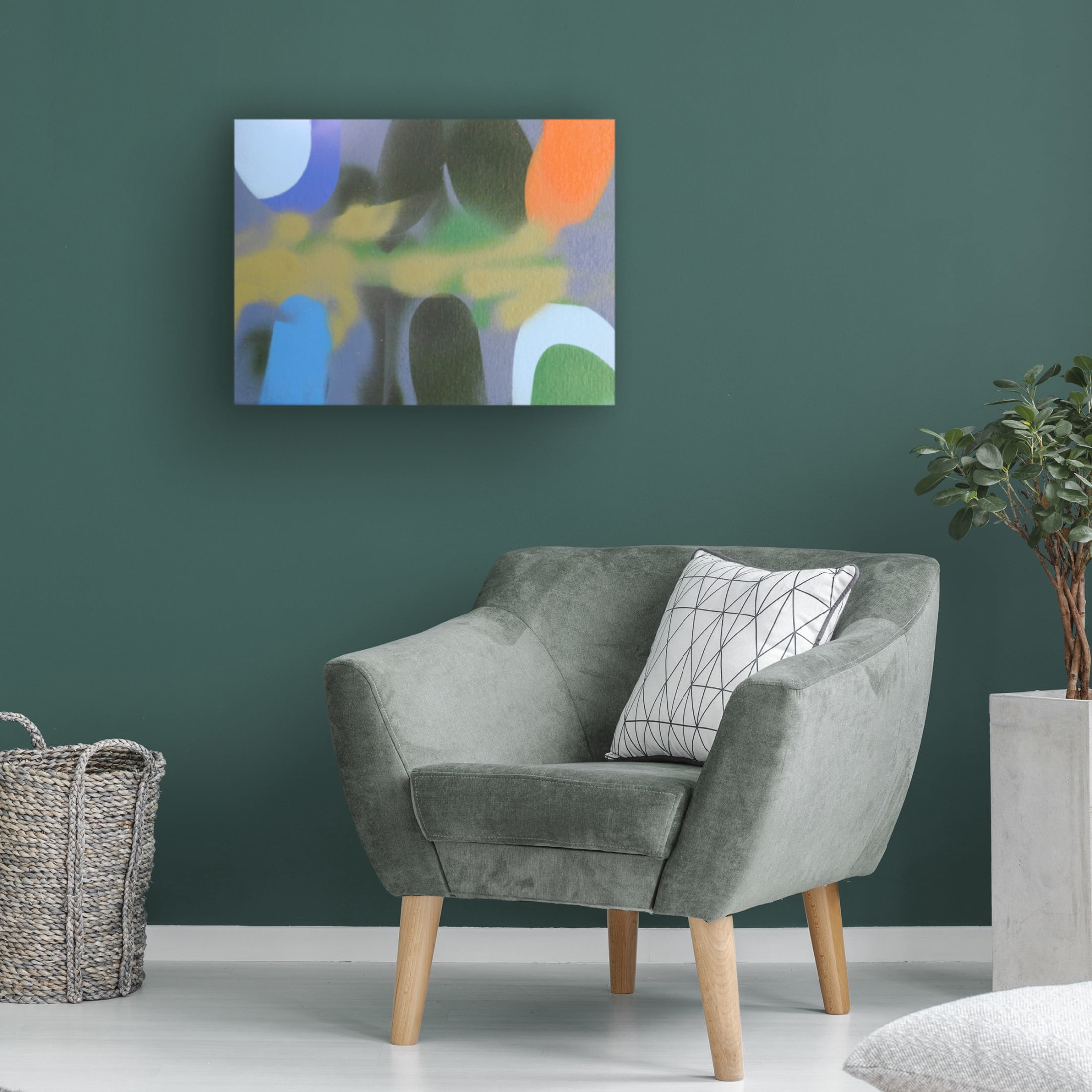 Canvas Wall Art - Gill Miller 'Life 10' Wall Art for Living Room, Bedroom, or Office Décor by Trademark Fine Art - 24 x 18 Inches