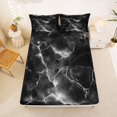 thumbnail image 5 of Homewish Lightning Flash Queen Sheets,Abstract Modern Queen Sheet Sets,Black,4 Pieces,1 Flat Sheet, 1 Fitted Sheet and 2 Pillowcases, 5 of 6