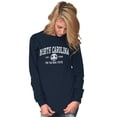 thumbnail image 4 of North Carolina Cute Footprints Beach Long Sleeve TShirt Men Women Brisco Brands X, 4 of 6