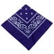 thumbnail image 1 of Eigraketly Moda Unisex Bandana Hop Pañuelo cuadrado grande Estampado de Cachemira Diadema Muñequeras Pañuelo para la cabeza Pañuelo de tinte Ciclismo Púrpura, 1 of 6