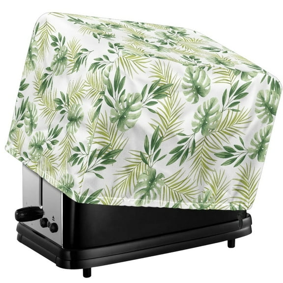 Xixirimido Vintage Leaf Print Toaster Cover Coated Sliver Polyester Cover Toaster Appliance Dust-proof Cover For Kitchen Appliance with Drawstring Kitchen Accessories, for 2 Slice