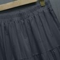 thumbnail image 6 of Maqroz A Line Skirt Hollow Out Embroidered Summer Bottoms Lightweight Breathable Solid Color Stylish Dailywear for Women, 6 of 9