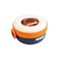 thumbnail image 1 of LONCHERA CON COMPARTIMENTO DESMONTRABLE, Acero inoxidable, libre de BPA, 2 seguros laterales, agarradera de goma, ideal para microondas, incluye tijeras y cuchara de plástico., 1 of 5