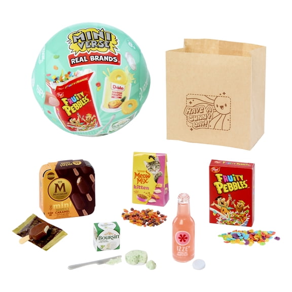 MGA's Miniverse Real Brands Series 2 Mini Collectibles – Blind Pack, Hyper-Realistic Replica Food Brands, Surprise Unboxing Toy, Collectors Gift, Ages 8 , Not Edible