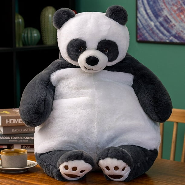 80cm Lazy Soft Teddy Bear Crocodile Duck Tiger Panda Plush Toys Husky Shiba Inu Super Big Hugging Pillow Stuffed Animal Cushionpanda80 cm Deng Xun unisex