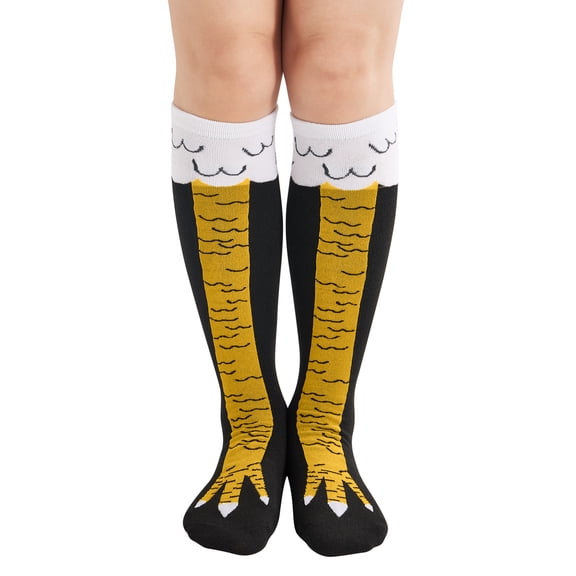 Women Calf Socks Funny crazy Octopus Chicken Leg Feet Stockings Men Novelty High Socks Gifts