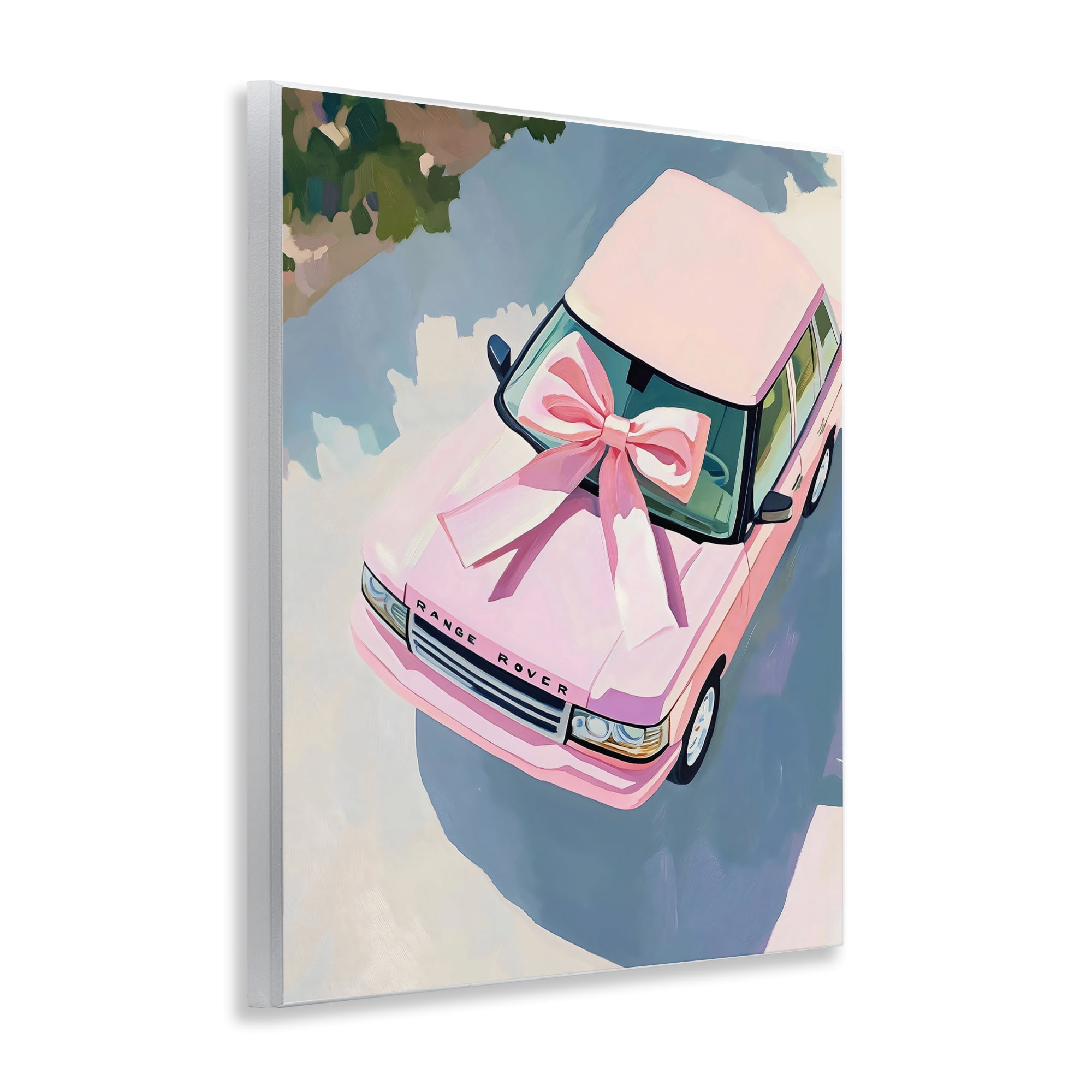 Stupell Industries Pink Luxury Rover with Ribbon Wall Plaque Art, design by The Prints Vibe