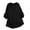 Black, variant on hgsbede Womens Plus Size Tops Casual Buttton Down V-Neck Short Sleeve Solid Loose Shirt Blouses