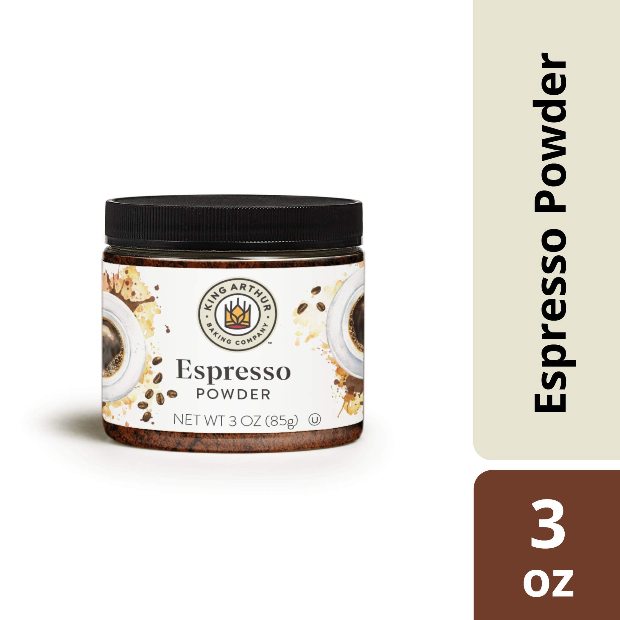 King Arthur Flour Espresso Powder, 3 oz, for cakes, cookies, or all types baking NEW
