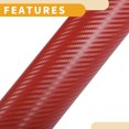 thumbnail image 5 of Red 3D Carbon Fiber Car Wrap Film 15ft x 5ft Vinyl Wrap Cover 5.5mil 1 Pc Universal, 5 of 7