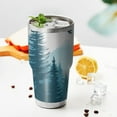 thumbnail image 3 of 30oz Forest with Mountains Tumblers Stainless Steel Tumbler with Lid and Straw,Vacuum Insulated Double Wall Travel Tumbler Cups Mug with Cleaning Brush for Coffee,Tea, 3 of 7