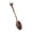 E, variant on Flower Carving Coffee Tea Spoon, Long Handle Dessert Spoon, Stainless Steel Dinnerware Spoon (L)