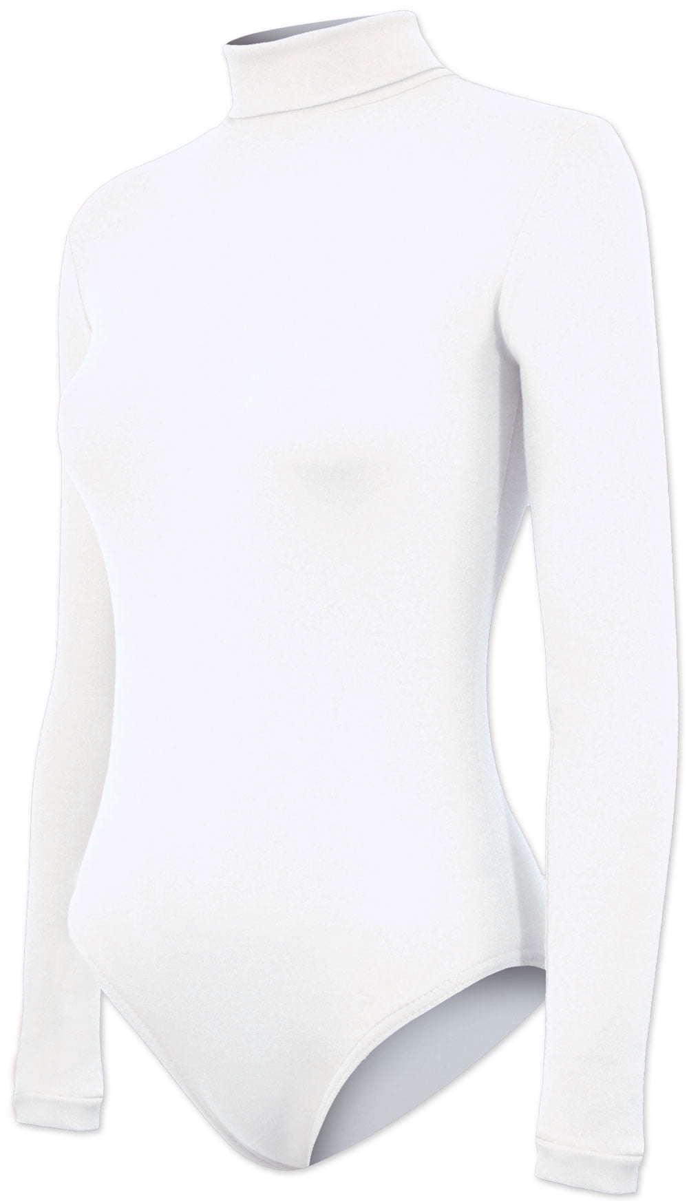 Stretch Nylon Turtleneck Bodysuit - Youth Girls Sizes - Walmart.com