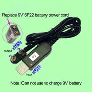 Techinal 6F22 9V Battery Eliminator Replace 9-Volt Batteries By USB/Type C Power Supply