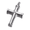 Silver, variant on Cross For Ashes Cremation Urn Stainless Steel Necklace