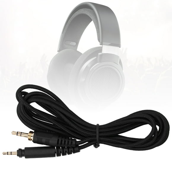 Cable de audio de 2.5 mm A 3.5 mm, Conector de cable de audio conductividad selectiva para shure srh440/ Philips shp9000