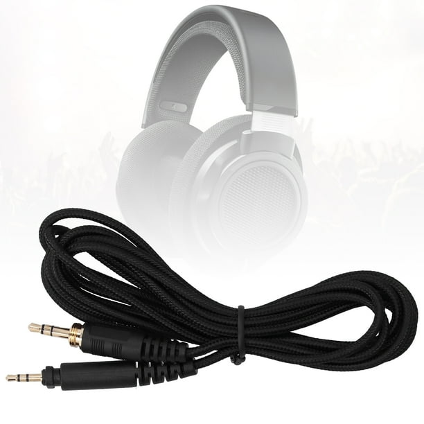 Cable de audio de 2.5 mm A 3.5 mm, Conector de cable de audio conductividad selectiva para shure srh440/ Philips shp9000