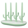 thumbnail image 1 of Baby Bottle Drying Rack Detachable Space Saving Easy Drainage Slip Resistant Surface Vertical Bottle Dryer Stand Green, 1 of 5
