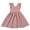 Pink, variant on Edvintorg 2-7Years Girls Clothes 2025 New Summer Dress Cute Solid Color Backless Bow Cotton and Linen Beach Dresses Children's Princess Dress