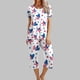 thumbnail image 1 of Puntoco Conjunto de pijama y pantalones de manga corta con cuello redondo y estampado para mujer con bolsillos Puntoco Puntoco-2856, 1 of 8