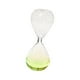 thumbnail image 1 of Reloj de arena con burbujas para cantar, novedoso, de cristal, líquido, decorativo, hecho a mano, artesanal, para dormitorio. Verde, 1 of 9