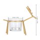 thumbnail image 5 of 2Pcs Deer Candle Holders Nordic Metal Aroma Rack Candlelight Dinner Ornaments Ashtray Bracket, 5 of 5
