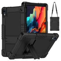 Fancing for Urao C107 Tablet Case,for Jeazans OC101/C107 10.1 inch Case,Shockproof Kids Case with Shoulder Strap Hybird Case for HiGrace C107/ZOFYWNAS C107/Freeski C107 10.1 inch Tablet(Black)