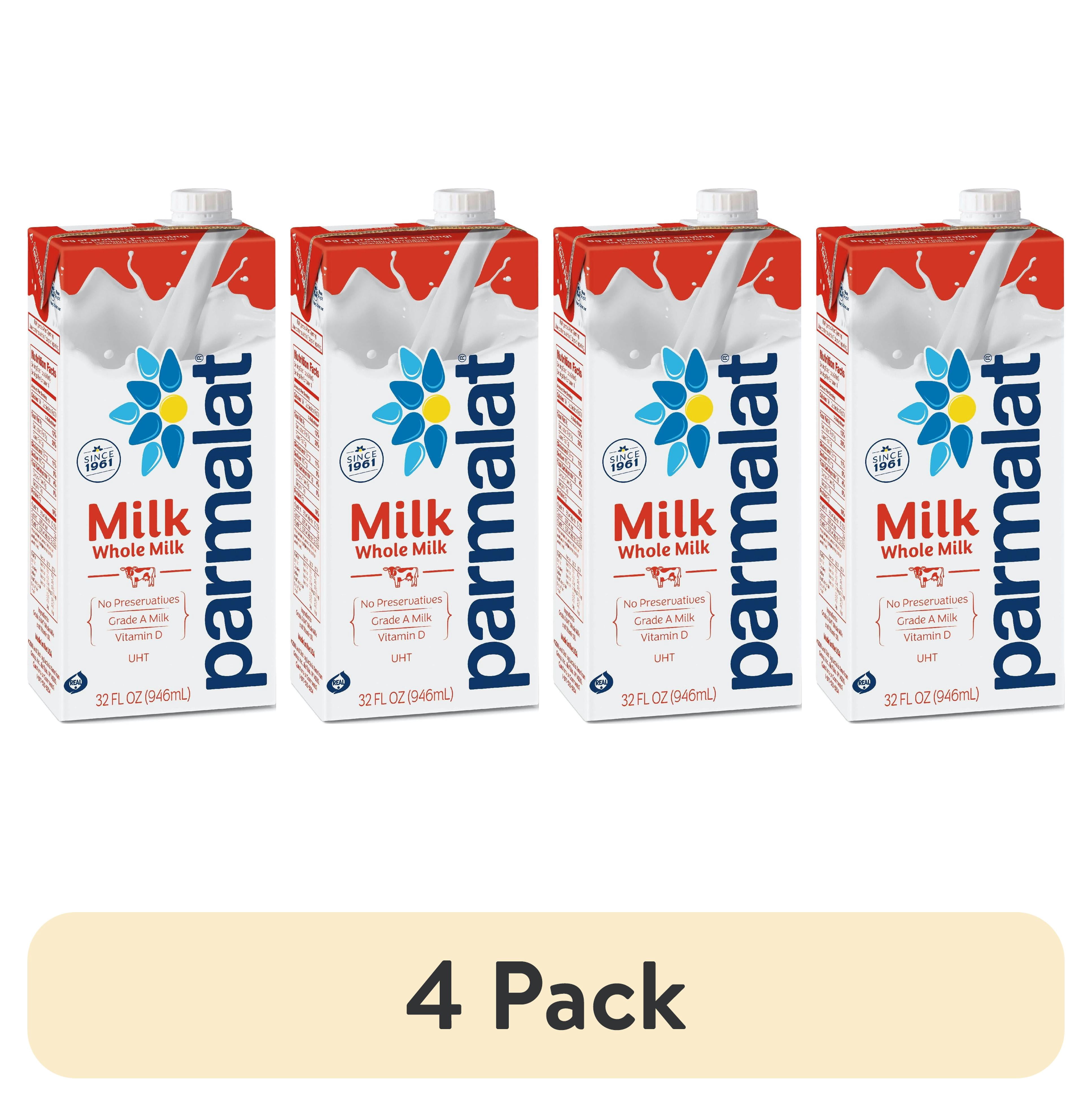 (4 pack) Parmalat Whole Milk, 32 fl oz (Shelf-Stable)