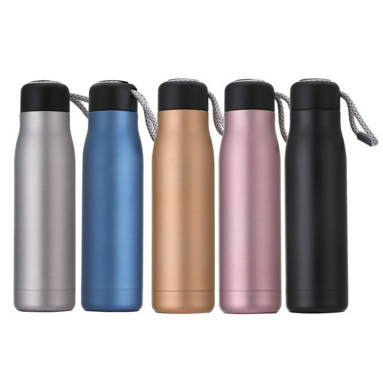 Wozhidaose Water Bottles 18.5 oz Insulated Double Walled Vacuum Stainless Steel Leak Proof Metal Sports Water Bottle Keeps Drinks Hot and Cold Great