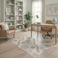thumbnail image 2 of ODIKA 4'x6' Ivory Beige Bohemian Abstract Washable Area Rug Flowing Shapes and Earthy Design for Bedroom, Reading Nook, Pet Friendly & Non-Shedding, 2 of 7