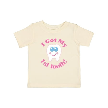 

Inktastic I Got My 1st Tooth Gift Baby Girl T-Shirt