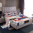 thumbnail image 1 of Erosebridal 3D Baseball Sheet Set Full, Ball Patchwork Bedding Sets Full Size, Modern Sports Player Decor , 4pcs, 1 of 7